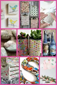 Throw A Tattoo Party (It's Not What You're Thinking) - decoupage collage