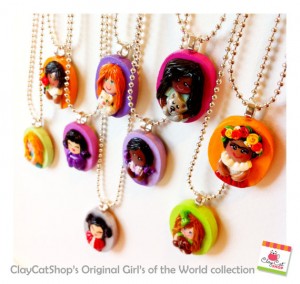 Girl Portrait Pendants