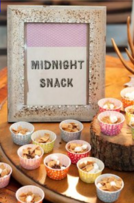 Glamping with the Girls midnight snack
