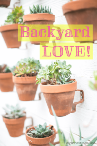 Backyard love! - Pinterest title image