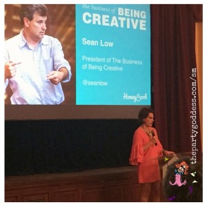 Marley Majcher presenting at the Hive event for creative professionals image