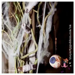 Halloween fingers and eyeball image