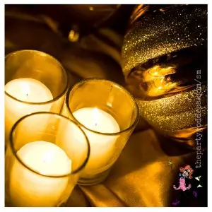 10 Festive Ideas From A Celebrity Holiday Party-votives image