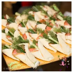 Angie Harmon's Girls Afternoon In!-salmon sanwich image