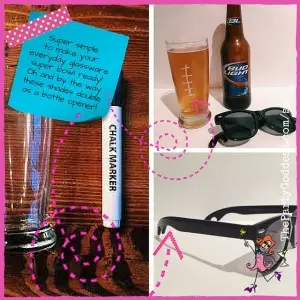 10 Super Bowl DIY Ideas From The 99¢ Store-beer glass image