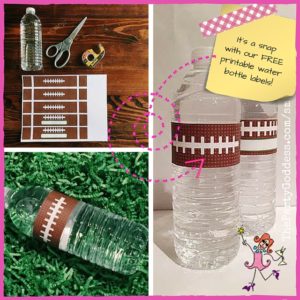 Free Printables Thumbnail – Football Water Bottle Labels image