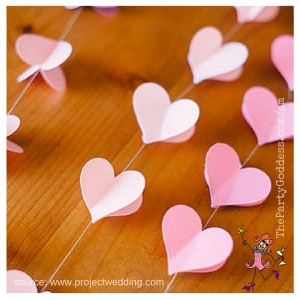 DIY Valentine's Day Ideas That You'll LOVE!-pink heart garland image