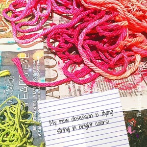 4 Crafts, 2 Happy Days & A Marriage Proposal - dyed string image - How does Leap Year translate into a marriage proposal? Find out from The Party Goddess, LA's best full service event planner, who can make any holiday ridiculously fab! http://bit.ly/1VHtdLk #leapyear #marriageproposal #nationalcraftmonth #crafts