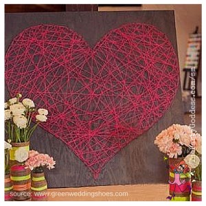 DIY Valentine's Day Ideas That You'll LOVE!-string heart image