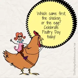 #1 Reason To Propose After St. Patrick's Day - Get ideas for St. Patrick's Day & random holidays from the Party Goddess, LA's full service event planner, who can to make any party ridiculously fabulous! - Check it out at https://thepartygoddess.com/1-reason-to-propose-after-st-patricks-day - Poultry Day image - #poultry #chicken #eventprofs