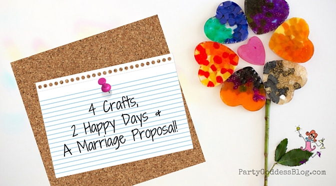 4 Crafts, 2 Happy Days & A Marriage Proposal - blog image - How does Leap Year translate into a marriage proposal? Find out from The Party Goddess, LA's best full service event planner, who can make any holiday ridiculously fab! http://bit.ly/1VHtdLk #leapyear #marriageproposal #nationalcraftmonth #crafts