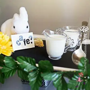 A Spoonful Of Ideas That Scream "Happy Spring"! Looking for fun inspiration that screams happy spring? The Party Goddess, LA's best full service party planner, can make any event ridiculously fabulous! Check it out at https://thepartygoddess.com/a-spoonful-of-ideas-that-scream-happy-spring - coffee station image - @maiasphoto #spring #happyspring