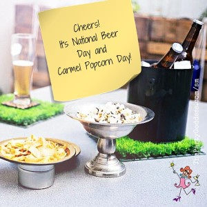 A Spoonful Of Ideas That Scream "Happy Spring"! Looking for fun inspiration that screams happy spring? The Party Goddess, LA's best full service party planner, can make any event ridiculously fabulous! Check it out at https://thepartygoddess.com/a-spoonful-of-ideas-that-scream-happy-spring - beer & carmel popcorn image - @maiasphoto #spring #happyspring