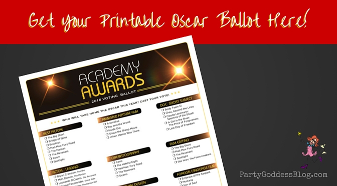 Get Your Printable Oscar Ballot Here!-blog image