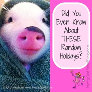 Did You Even Know About These Random Holidays...Pig In A Blanket Day? The Party Goddess, LA's best full service event planner, who makes any event ridiculously fabulous, dishes on random holidays! Check it out at https://thepartygoddess.com/did-you-even-know-about-these-random-holidays @buzzfeed @maiasphoto #randomholidays #holidays - recap image