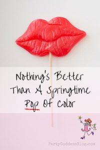 Nothing's Better Than A Springtime Pop Of Color - Pinterest title image