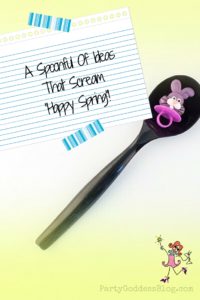 A Spoonful Of Ideas That Scream "Happy Spring"! - Pinterest title image