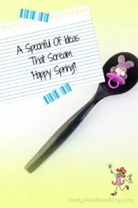 A Spoonful Of Ideas That Scream "Happy Spring"! - Pinterest title image