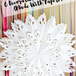 6 Decorative Lighting Ideas (Made With Paper)! - Pinterest title image