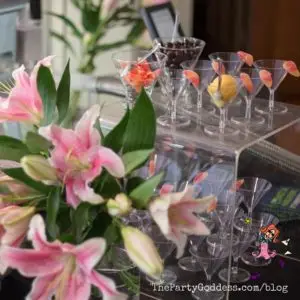 Get The Scoop! Angie Harmon's Ice Cream Social! The Party Goddess, LA's full service celebrity event planner who makes any party ridiculously fabulous, shares ideas and inspiration from a super celeb's ice cream social! Check it out at https://thepartygoddess.com/get-scoop-angie-harmons-ice-cream-social #angieharmon @maiasphoto #icecreamsocial - ice cream setup image