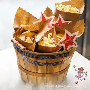 God Bless America: July 4th Party Ideas! Go beyond red, white and blue! The Party Goddess, LA's full service event planner who makes any party ridiculously fabulous, shares July 4th party ideas! Check it out at https://thepartygoddess.com/god-bless-america-july-4th-party-ideas @maiasphoto #July4th #4thofJuly - popcorn image