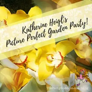 Katherine Heigl's Picture Perfect Garden Party! The Party Goddess, LA's full service celebrity event planner who makes any party ridiculously fab, reveals super sunny and cheerful #gardenparty images to give you ideas for your next outdoor event! Check it out at https://thepartygoddess.com/katherine-heigls-picture-perfect-garden-party @katieheigl #katherineheigl - recap image