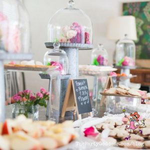 Pink And Sparkly And All Things Girly Girl! Pink and bling is my thing! The Party Goddess, LA's full service event planner who makes any party ridiculously fab, shares ideas and inspiration for any girly girl! Check it out at https://thepartygoddess.com/pink-sparkly-things-girly-girl @maiasphoto #JohnChapple - food & decor image