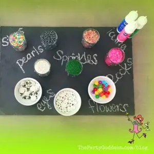 Who's In For A Cupcake Decorating Party? Count me in! The Party Goddess, LA's full service event planner who makes any party ridiculously fabulous, shares cupcake decorating party ideas and inspiration! Check it out at https://thepartygoddess.com/whos-in-cupcake-decorating-party @mmschocolate @christinechang #johnchapple #cupcakedecorating #cupcakelove - cupcake toppers image