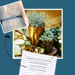Current Wedding Trends From Top Event Planners! Planning a wedding? The Party Goddess, LA's full service event planner, shares current #wedding trends from the Wedding Trend Report featuring yours truly! Check it out at https://thepartygoddess.com/current-wedding-trends-from-top-event-planners @spraepr @jdphotographyhq #bride #weddingtrends - metallic wedding trend image