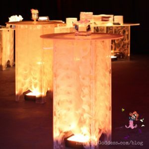 Event Lighting: Take It To The Next Level! Light it up! The Party Goddess, LA's best full service event planner, shares event lighting ideas and inspiration to make any party ridiculously fabulous! Check it out at https://thepartygoddess.com/event-lighting-take-next-level @leannaazzolini #eventlighting #eventlightingideas - cocktail table lighting image