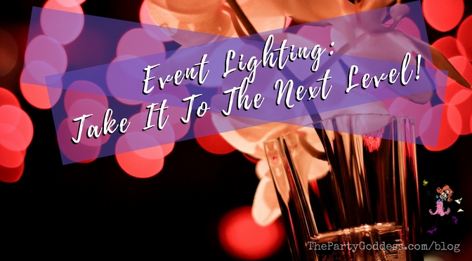 Event Lighting: Take It To The Next Level! Light it up! The Party Goddess, LA's best full service event planner, shares event lighting ideas and inspiration to make any party ridiculously fabulous! Check it out at https://thepartygoddess.com/event-lighting-take-next-level @leannaazzolini #eventlighting #eventlightingideas - blog image