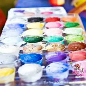 Get Ideas Now From This Kid's Party Planner! Planning a kid's party? The Party Goddess, LA's best kid's party planner who can make any party ridiculously fabulous, shares ideas and inspiration that the kids will love! Check it out at https://thepartygoddess.com/get-ideas-now-from-this-kids-party-planner #kidsbirthdayparty #kidspartyideas - paint image