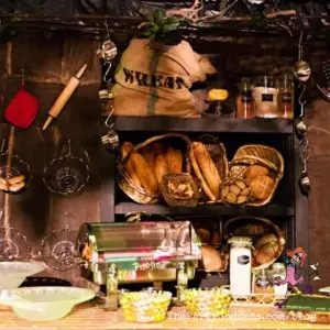 Ready for #Halloween? Let The Party Goddess show you how to make an Into The Woods themed party ridiculously fabulous! Check it out at https://thepartygoddess.com/halloween-party-into-the-woods @maiasphoto #IntoTheWoods #HalloweenParty - bakery image