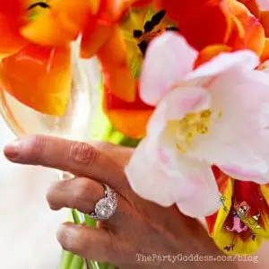 Beautiful Wedding Flowers For Happily Ever After! Keep it fresh! The Party Goddess, LA's best wedding coordinator who can make any party super fabulous, shares one couple's #wedding #flowers on their big day! Check it out at https://thepartygoddess.com/beautiful-wedding-flowers-for-happily-ever-after @maiasphoto - wedding ring image