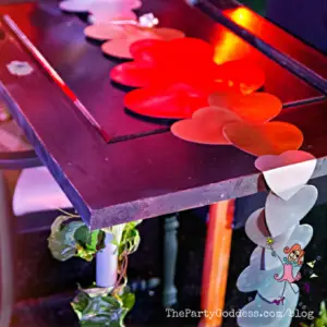 Follow Alice In Wonderland Down The Rabbit Hole! Planning a party? The Party Goddess, LA's best full service event planner, shares ridiculously fab Halloween party ideas with an Alice In Wonderland twist! @maiasphoto #aliceinwonderland #halloween #halloweenparty - table image