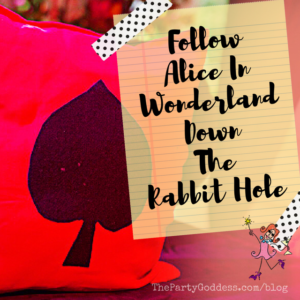 Follow Alice In Wonderland Down The Rabbit Hole! Planning a party? The Party Goddess, LA's best full service event planner, shares ridiculously fab Halloween party ideas with an Alice In Wonderland twist! @maiasphoto #aliceinwonderland #halloween #halloweenparty - recap image