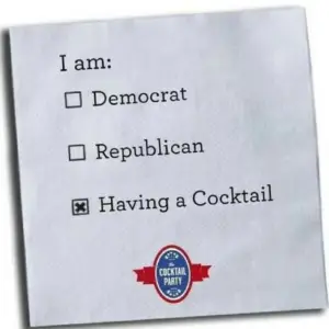 The Best 7 Election Party Ideas On Pinterest! I need a drink! Don't you? The Party Goddess, LA's best full service event planner, shares Pinterest ideas for a ridiculously fabulous 2016 election party! Check it out at https://thepartygoddess.com/best-7-election-party-ideas-pinterest! #electionparty @Cosmopolitan @redtricycle #buzzfeed @catchmyparty #Kelloggs #amazon - cocktail napkin image
