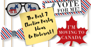 The Best 7 Election Party Ideas On Pinterest! I need a drink! Don't you? The Party Goddess, LA's best full service event planner, shares Pinterest ideas for a ridiculously fabulous 2016 election party! Check it out at https://thepartygoddess.com/best-7-election-party-ideas-pinterest! #electionparty @Cosmopolitan @redtricycle #buzzfeed @catchmyparty #Kelloggs #amazon - Facebook Ad image