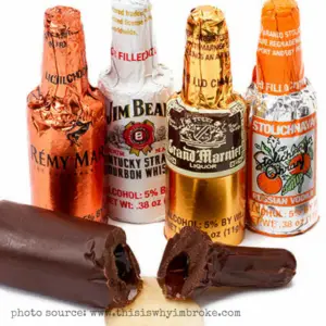 Alcohlic Food Will Change The Way You Party! Booze infused is all the rage! The Party Goddess, LA's best party planner, shares alcoholic food recipes that will make your party ridiculously fab! Check it out at https://thepartygoddess.com/alcoholic-food-change-the-way-you-party @jenniferimaddi1 @averie #BakingForNeighbors #thebrewerscow @allrecipes @tiwib @coolmaterial @bonappetitmag @divascancook @crazyforcrust #salvatores #nighthawkrestaurants @buzzfeed @tablespoon @epicurious @britandco @pastryaffair #alcoholicfood #partyplanner #partyplanning #boozeinfused #foodie - alcoholic filled chocolate image