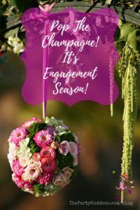 Pop The Champagne! It's Engagement Season! - Pinterest title image