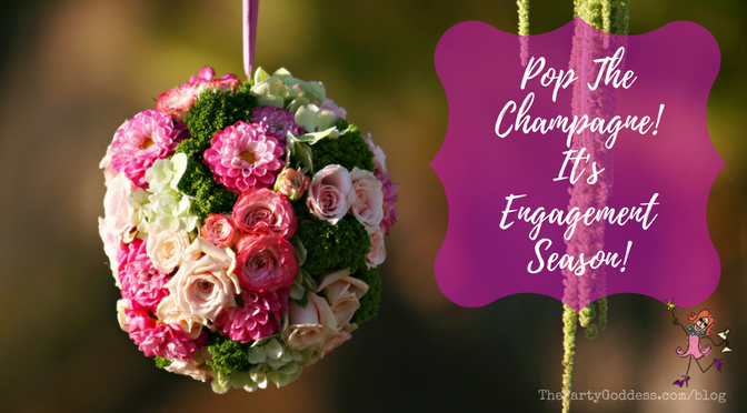 Pop The Champagne! It's Engagement Season! Here comes the bride! The Party Goddess, LA's best full service wedding planner, celebrates engagement season with a look at a gorgeous beach wedding! Check it out at https://thepartygoddess.com/pop-champagne-engagement-season #thebecker #eventplanner #eventprofs #weddings - blog image