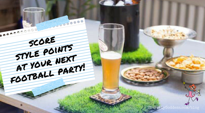 Score Style Points At Your Next Football Party! It's Super Bowl time! The Party Goddess, LA's best full service event planner who makes any party ridiculously fab, scores big with football party ideas! Check it out at https://thepartygoddess.com/score-style-points-next-football-party #superbowl #footballparty #partyplanner #eventprofts @maiasphoto - blog image