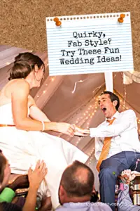 Quirky Fab Style? Try These Fun Wedding Ideas! - Pinterest title image