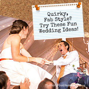 Quirky Fab Style? Try These Fun Wedding Ideas! Formal and stuffy not your style? The Party Goddess, LA's best wedding planner, shares fun wedding ideas to make your big day uniquely "you"! Check it out at https://thepartygoddess.com/quirky-fab-style-try-fun-wedding-ideas #minaretphotography #weddingplanner #partyplanner #eventplanner #eventprofs - recap image