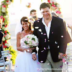 Wedding Ceremony Ideas: Say "I Do" YOUR Way! Where and how will you say "I do"? The Party Goddess!, LA's best full service event planner, shares ideas to make your wedding ceremony ridiculously fab! Check it out at https://thepartygoddess.com/wedding-ceremony-ideas-your-way @maiasphoto @christinechang #thebecker #minaretphotography #weddingplanner - beach ceremony image