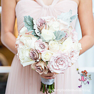 Wedding Planning 101: Small Details, Big Impact! All about the details! The Party Goddess, LA's best full service event planner, shares wedding planning ideas to make your big day ridiculously fabulous! Check it out at https://thepartygoddess.com/wedding-planning-101-small-details-big-impact #eventprofs #weddingday @christinechang - bridesmaid's bouquet