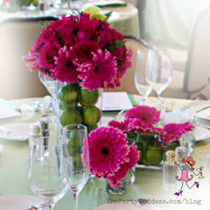 Wedding Table Decorations You'll Want To Copy! We're talkin' table decor! The Party Goddess, LA's best event planner, shares a variety of wedding table decorations that impressed her most recent brides! Check it out at https://thepartygoddess.com/wedding-table-decorations-youll-want-copy #weddingplanner #partyplanner #eventprofs #maiasphoto #thebecker @christinechang - flowers & limes table decor image