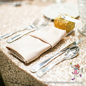 Wedding Table Decorations You'll Want To Copy! We're talkin' table decor! The Party Goddess, LA's best event planner, shares a variety of wedding table decorations that impressed her most recent brides! Check it out at https://thepartygoddess.com/wedding-table-decorations-youll-want-copy #weddingplanner #partyplanner #eventprofs #maiasphoto #thebecker @christinechang - gold table decor image