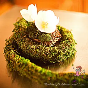 Buh-Bye Winter! Fresh Ideas For Spring Decor! New season, new look! The Party Goddess!, LA's best full service event planner, shares spring decor ideas to make your next party ridiculously fabulous! #partyplanner #eventprofs - flowers and moss image