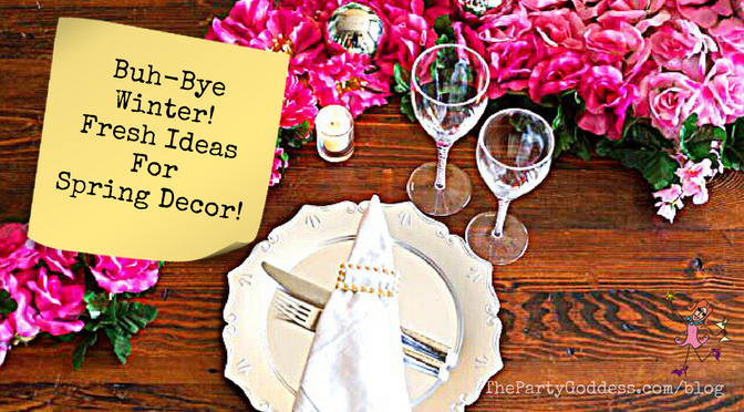 Buh-Bye Winter! Fresh Ideas For Spring Decor! New season, new look! The Party Goddess!, LA's best full service event planner, shares spring decor ideas to make your next party ridiculously fabulous! #partyplanner #eventprofs - blog image